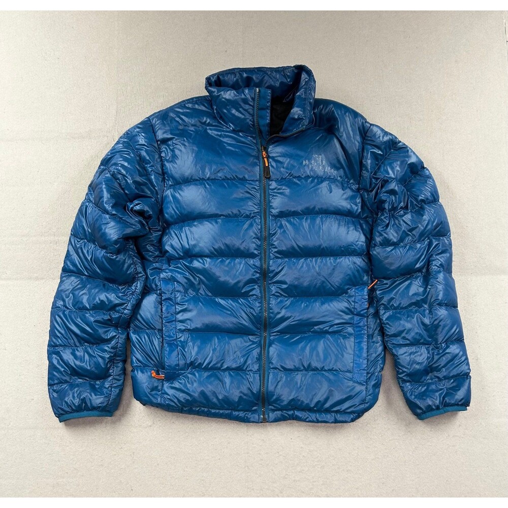 The North Face TNF 600 Goose Down Blue Zip Baltoro Jacket Coat Mens Medium